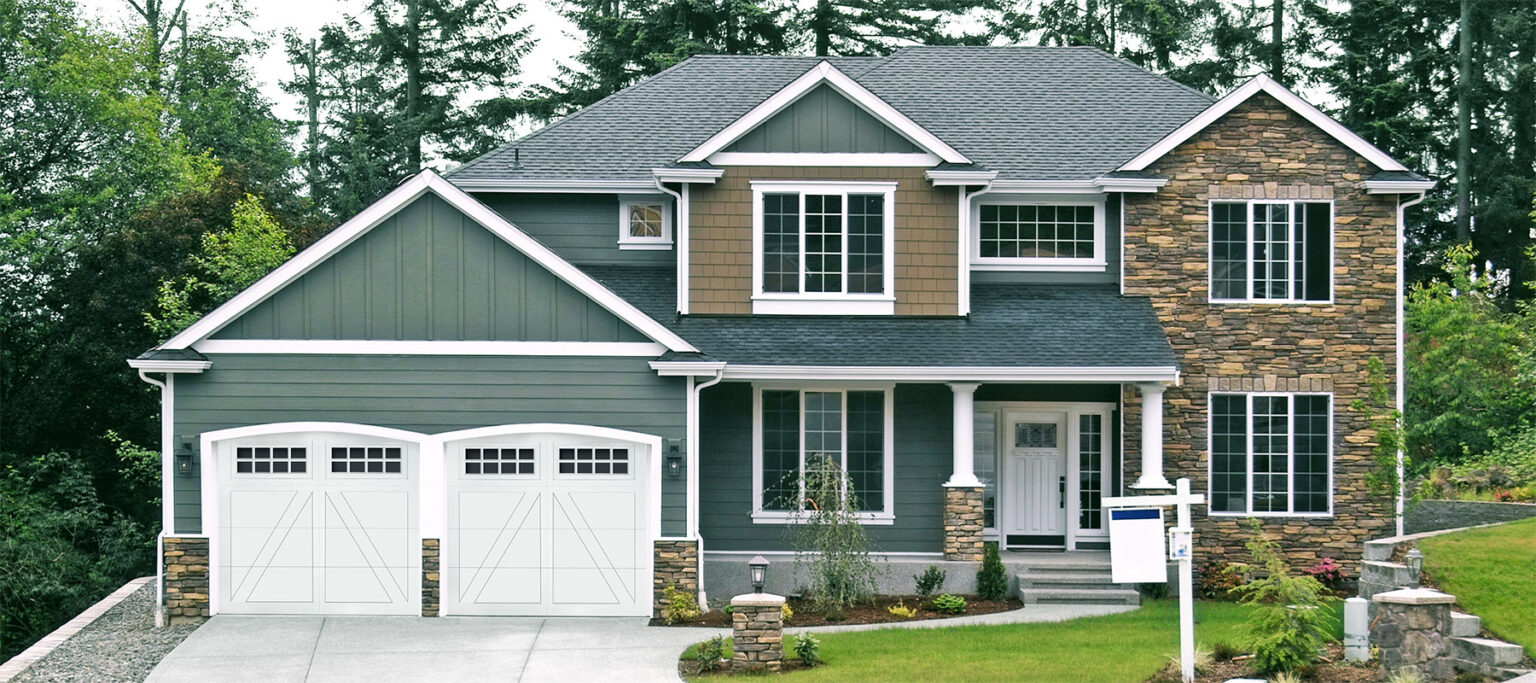 DoorLink Carriage Creek composite overlay garage door